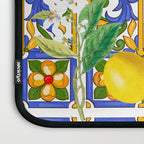 Summer ,Sicilian tiles ,citrus,oranges,majolica,lemons ,Mediterranean  Laptop Sleeve Gallery Image 3