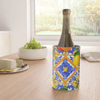 Summer ,Sicilian tiles ,citrus,oranges,majolica,lemons ,Mediterranean  Wine Chiller Gallery Image 4