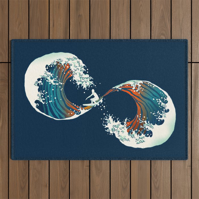 The Wave is forever Outdoor Rug Gallery Image 1