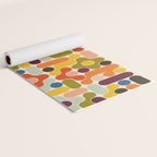 Mid Century Vivid Abstract Yoga Mat Gallery Image 2