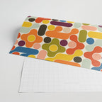 Mid Century Vivid Abstract Wrapping Paper Gallery Image 2