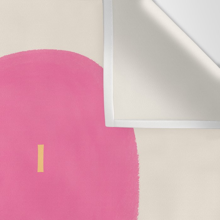 Heart Bisous - Pink Love French Typography Wall Tapestry Gallery Image 3