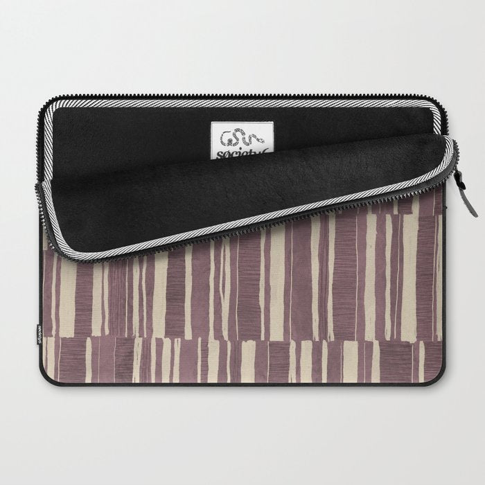 Scratchy Blocks - Dusty Mauve Laptop Sleeve Gallery Image 2