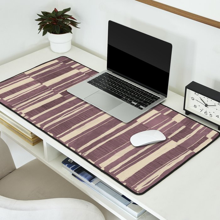 Scratchy Blocks - Dusty Mauve Desk Mat Gallery Image 2