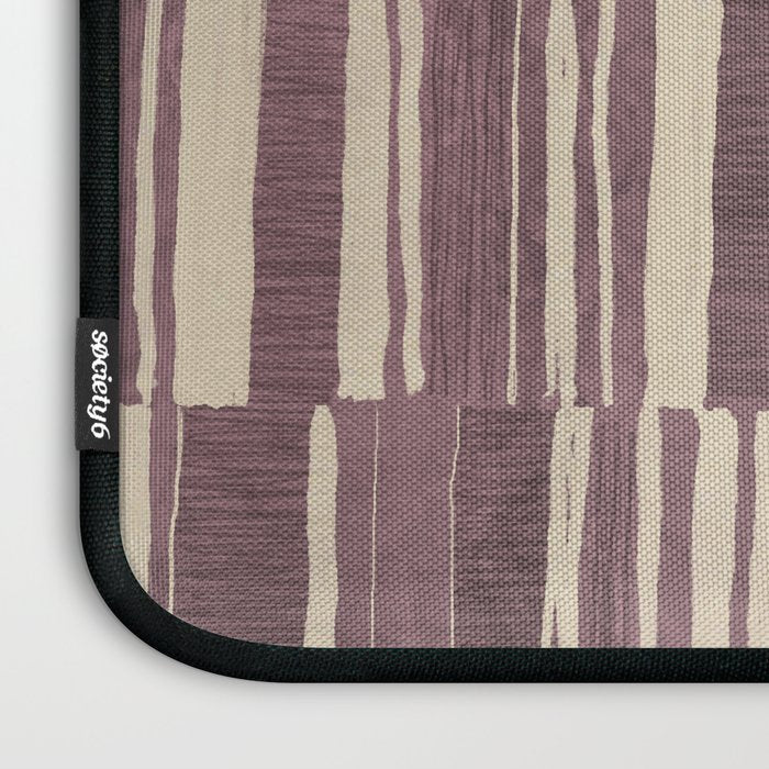 Scratchy Blocks - Dusty Mauve Laptop Sleeve Gallery Image 3