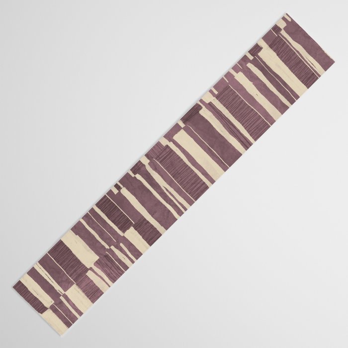 Scratchy Blocks - Dusty Mauve Table Runner Gallery Image 3