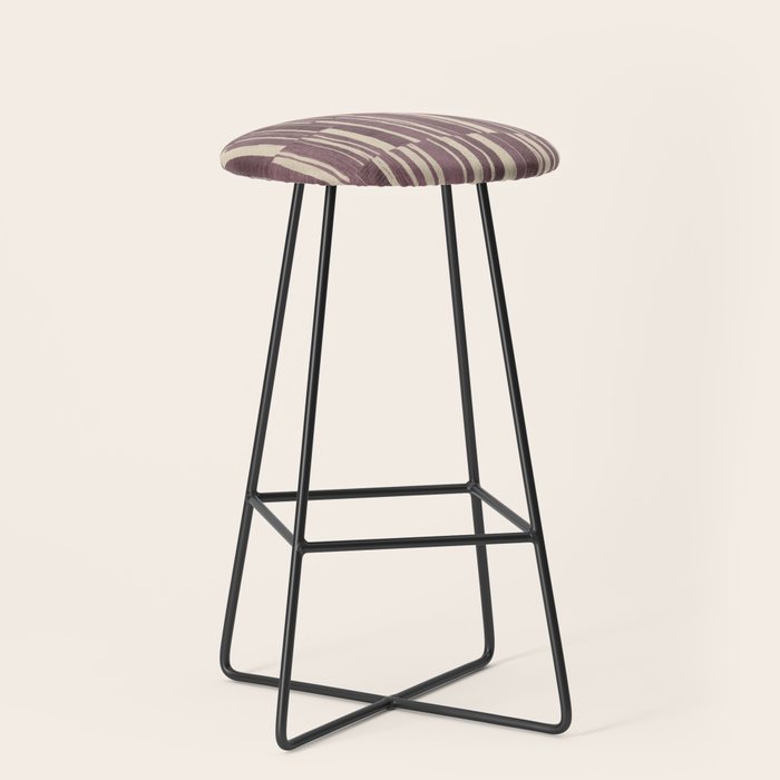 Scratchy Blocks - Dusty Mauve Stool Gallery Image 1