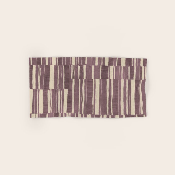 Scratchy Blocks - Dusty Mauve Bath Towel Gallery Image 1