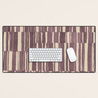 Scratchy Blocks - Dusty Mauve Desk Mat Gallery Image 1