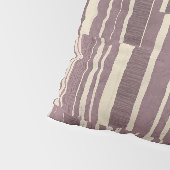 Scratchy Blocks - Dusty Mauve Pillow Sham Gallery Image 4