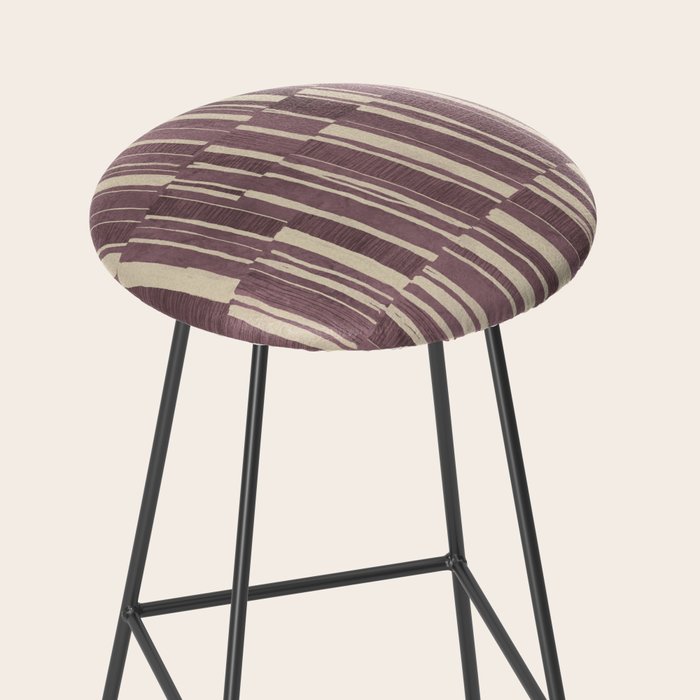 Scratchy Blocks - Dusty Mauve Stool Gallery Image 2
