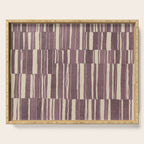 Scratchy Blocks - Dusty Mauve Serving Tray Gallery Image 1