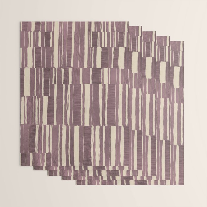 Scratchy Blocks - Dusty Mauve Wrapping Paper Gallery Image 3