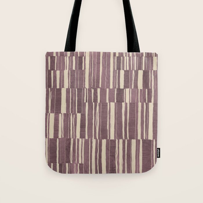 Scratchy Blocks - Dusty Mauve Tote Bag Gallery Image 1