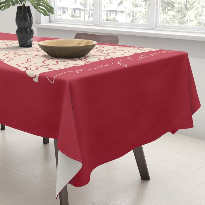 Cat Landscape 169: Merry Catsmas Tablecloth Gallery Image 3