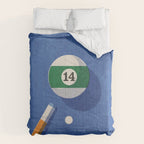 BALLS / Billiards - ball 14 I Comforter Gallery Image 6