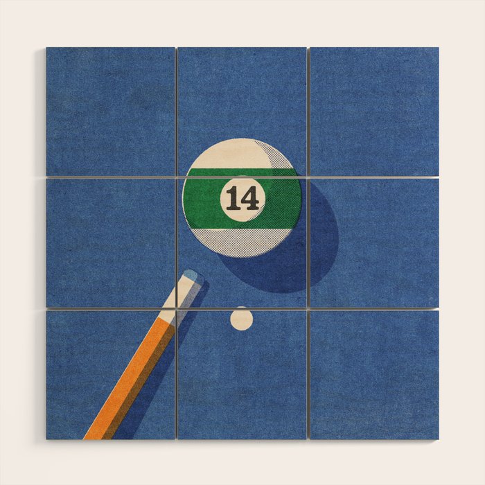 BALLS / Billiards - ball 14 I Wood Wall Art Gallery Image 1