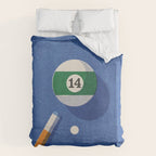 BALLS / Billiards - ball 14 I Duvet Cover Gallery Image 6