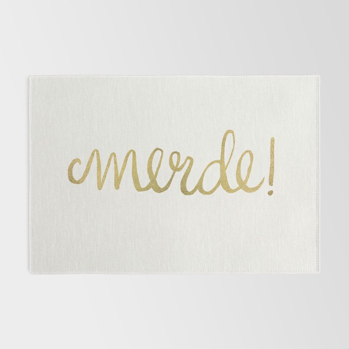 Pardon My French - Gold Ink Rug Gallery Image 2