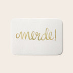 Pardon My French - Gold Ink Bath Mat Gallery Image 1