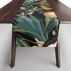 Floral and Birds Vintage Garden Night Table Runner Gallery Image 1