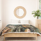 Floral and Birds Vintage Garden Night Duvet Cover Gallery Image 3
