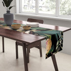 Floral and Birds Vintage Garden Night Table Runner Gallery Image 2