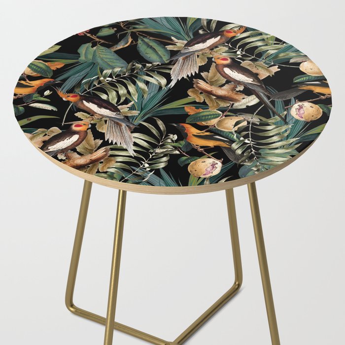 Floral and Birds Vintage Garden Night Side Table Gallery Image 2