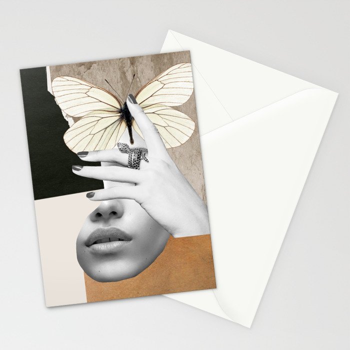 collage art / butterfly 2 Stationery Card Gallery Image 2