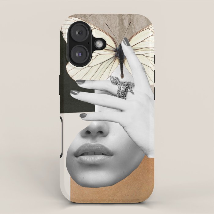 collage art / butterfly 2 iPhone Case Gallery Image 1