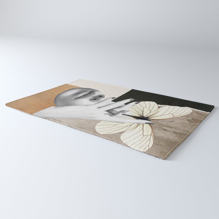 collage art / butterfly 2 Rug Gallery Image 3