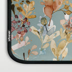 Wild Grasses Botanical Gold Teal Laptop Sleeve Gallery Image 3
