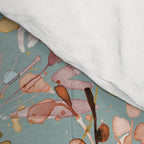 Wild Grasses Botanical Gold Teal Comforter Gallery Image 4