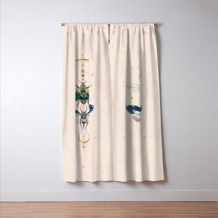 Moon insects Window Curtain Gallery Image 3
