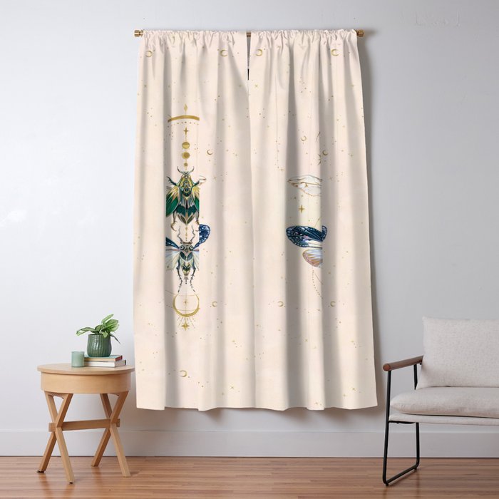 Moon insects Window Curtain Gallery Image 5