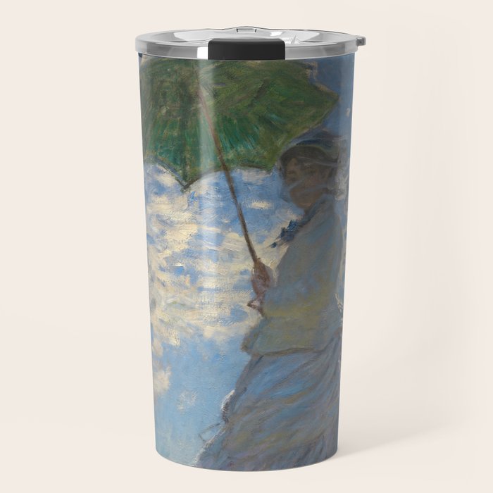 Woman with a Parasol, Monet Travel Mug Gallery Image 1