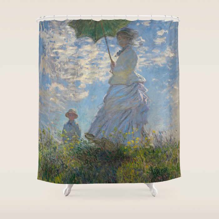 Woman with a Parasol, Monet Shower Curtain Gallery Image 1