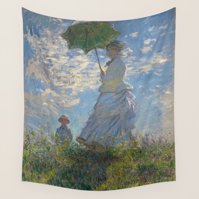 Woman with a Parasol, Monet Wall Tapestry Gallery Image 4