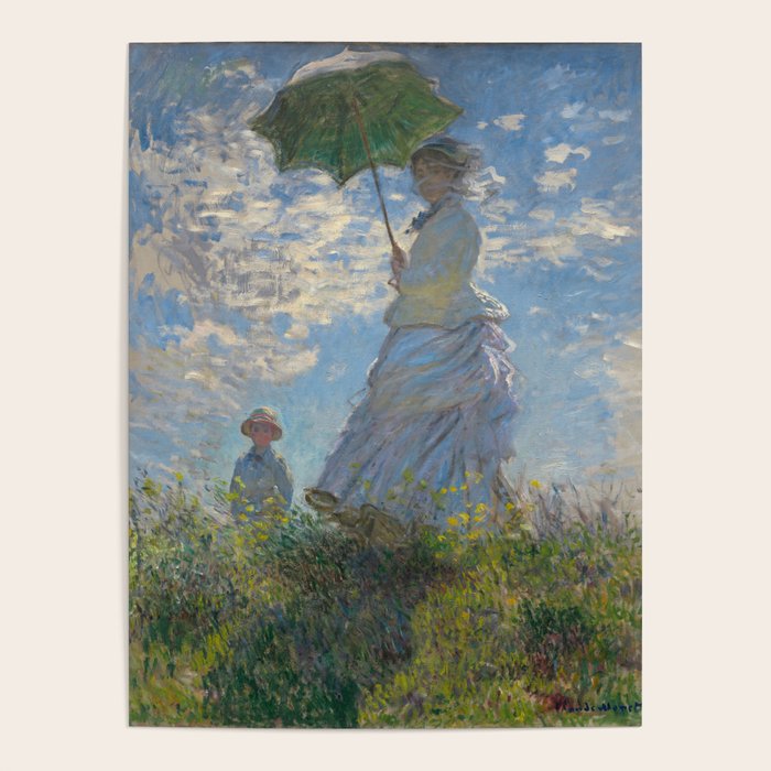 Woman with a Parasol, Monet Poster Gallery Image 1
