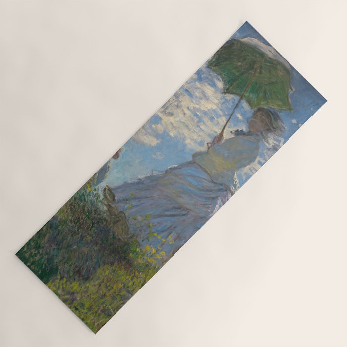 Woman with a Parasol, Monet Yoga Mat Gallery Image 1