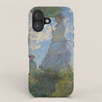 Woman with a Parasol, Monet iPhone Case Gallery Image 1