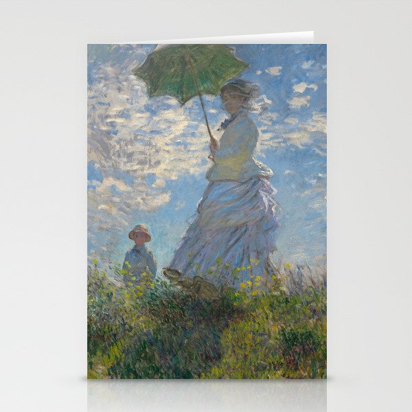 Woman with a Parasol, Monet Stationery Card Gallery Image 2