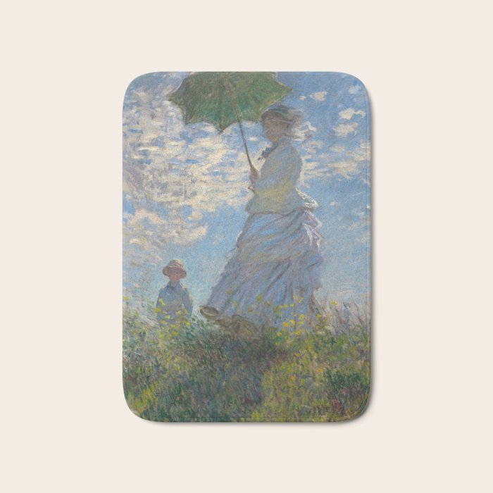 Woman with a Parasol, Monet Bath Mat Gallery Image 1