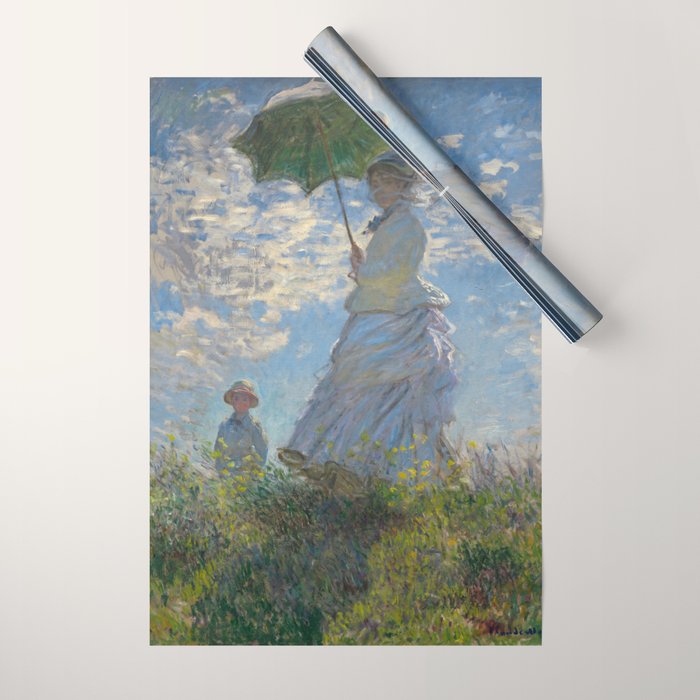 Woman with a Parasol, Monet Wrapping Paper Gallery Image 1
