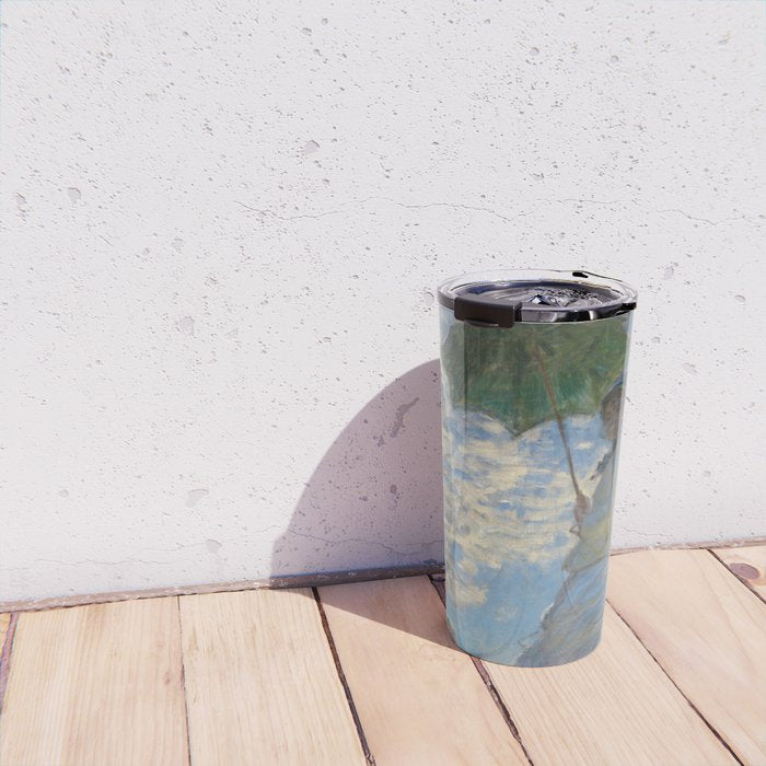 Woman with a Parasol, Monet Travel Mug Gallery Image 4