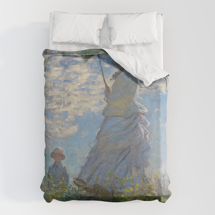 Woman with a Parasol, Monet Duvet Cover Gallery Image 6