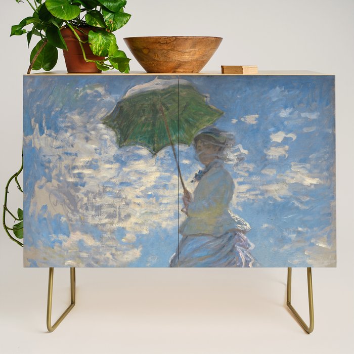 Woman with a Parasol, Monet Credenza Gallery Image 1