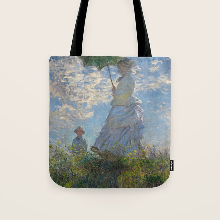 Woman with a Parasol, Monet Tote Bag Gallery Image 1