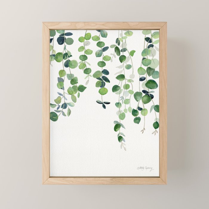 Eucalyptus Watercolor 2  Mini Art Print Gallery Image 1