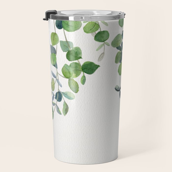 Eucalyptus Watercolor 2  Travel Mug Gallery Image 3